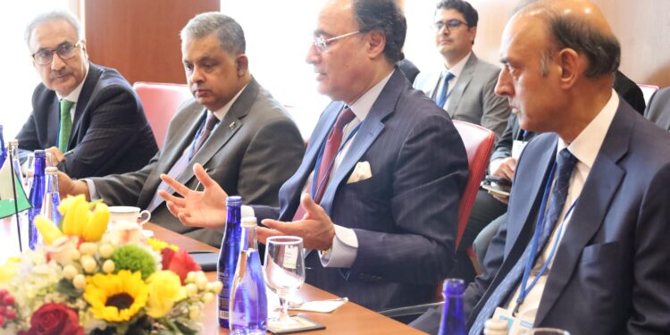 Aurangzeb holds key meetings in DC